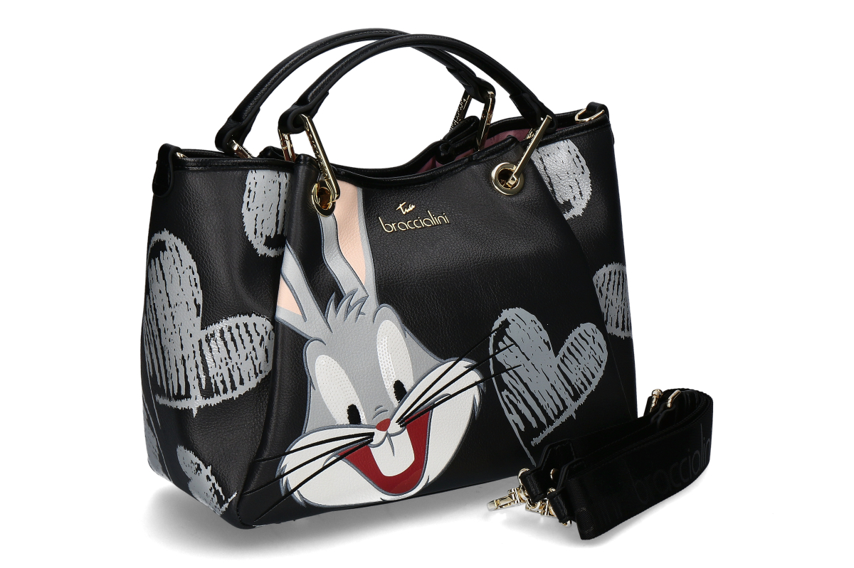 Braccialini Handtasche BUGS BUNNY- schwarz/ black