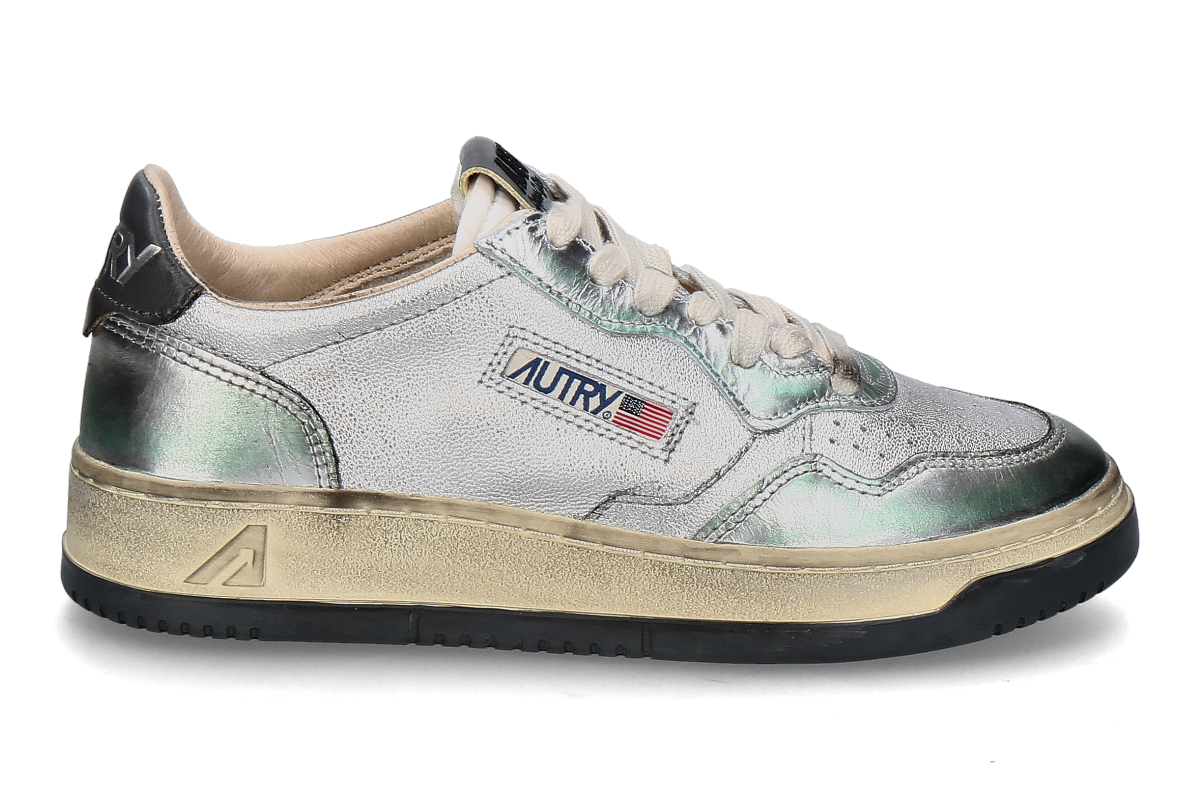 Autry Damen-Sneaker SUPERVINTAGE LAMINATO MH01- silver/ platinum