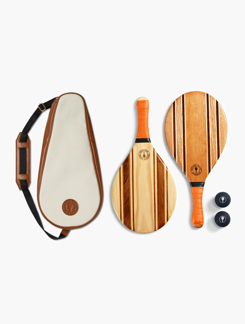 Frescobol Carioca Tennisschläger LEBLON BEACH BAT SET- orange Frescobol Carioca Tennisschläger LEBLON BEACH BAT SET- orange