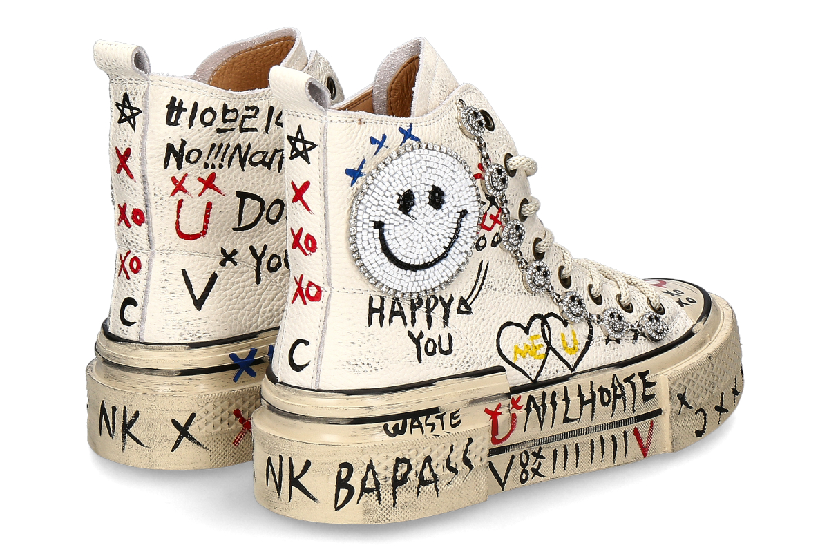 Nan-Ku Couture High Top Sneaker HEART STRASS - weiß_232100235_2 Nan-Ku Couture High Top Sneaker HEART STRASS - weiß_232100235_2