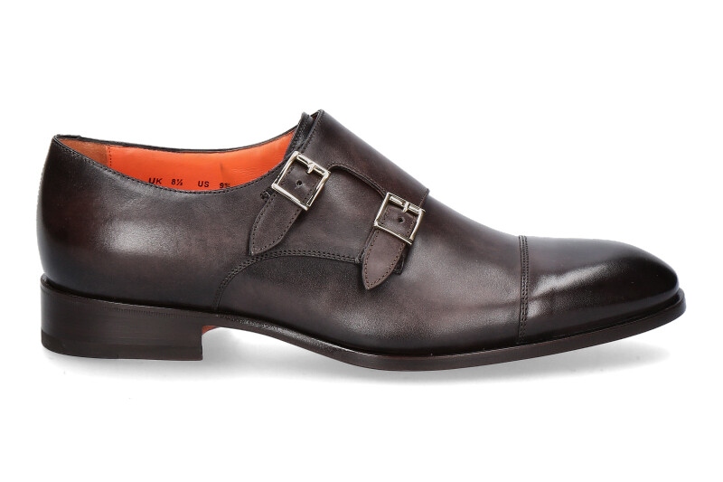 Santoni Monk LEATHER BROWN