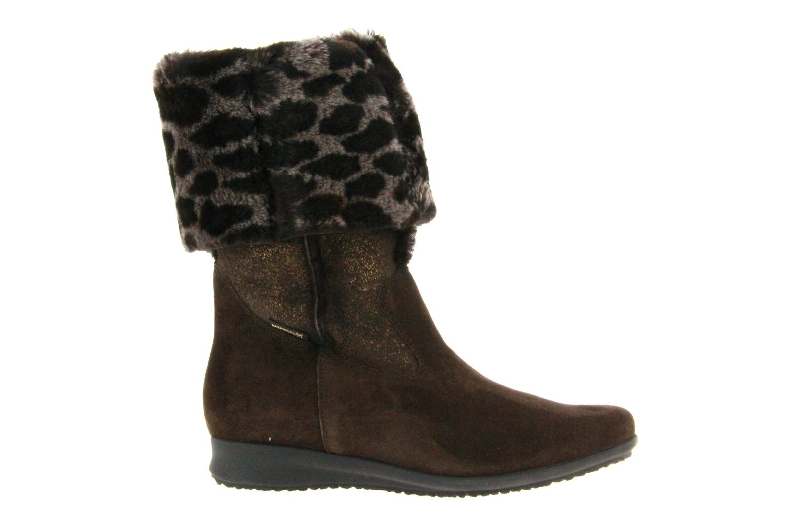 Mephisto Stiefel gefüttert FLORIDA DARK BROWN MERINOS LEOPARD (35½)