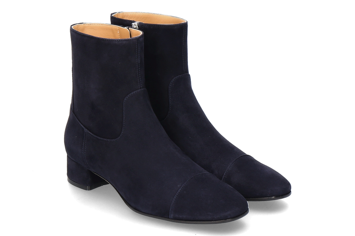 Unützer Damen- Stiefelette CAMOSCIO NAPPA- navy/ dunkelblau
