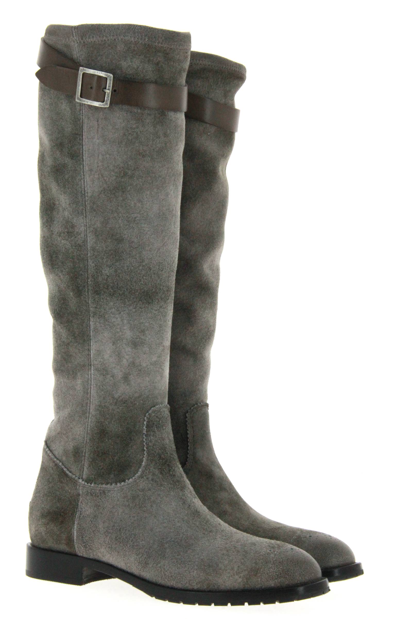 Dirndl und Bua Stiefel ANTIKBOCK STRETCH GRAU (42)
