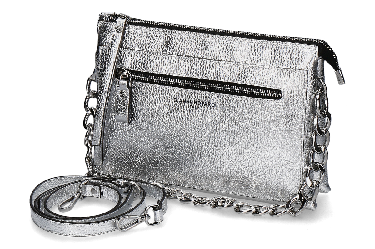 Gianni Notaro Handtasche- silber/ silver