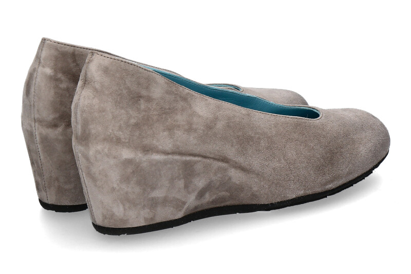 Thierry Rabotin Keilslipper DACIO CAMOSCIO GREY BEIGE (38)