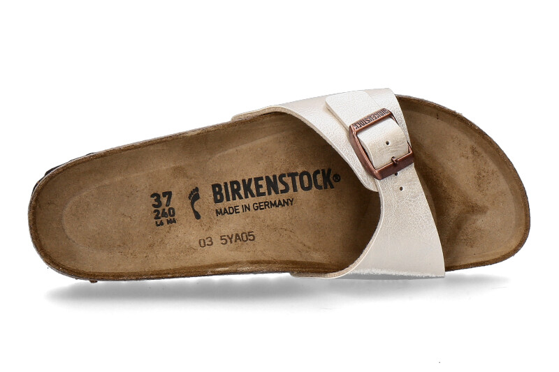 Birkenstock Pantolette MADRID BS SCHMALE WEITE- graceful pearl white