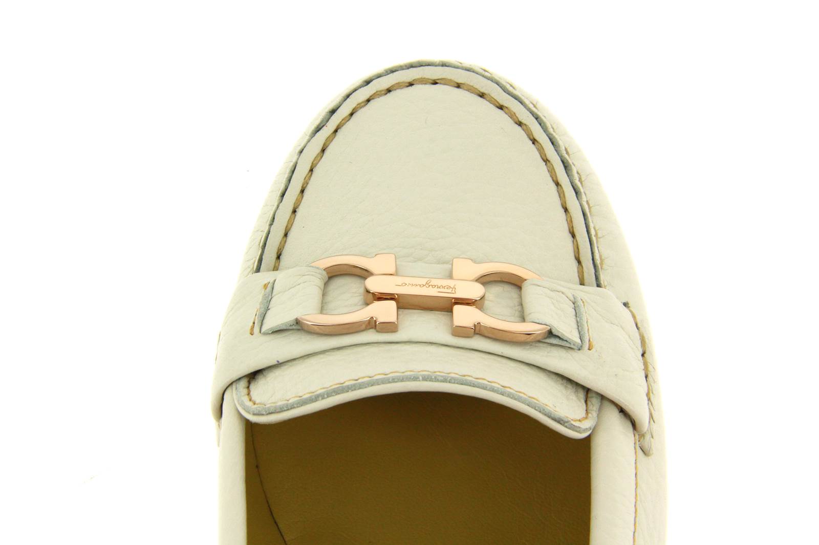 Salvatore Ferragamo Trotteur SIMBA PORCELLANA CALF-38½