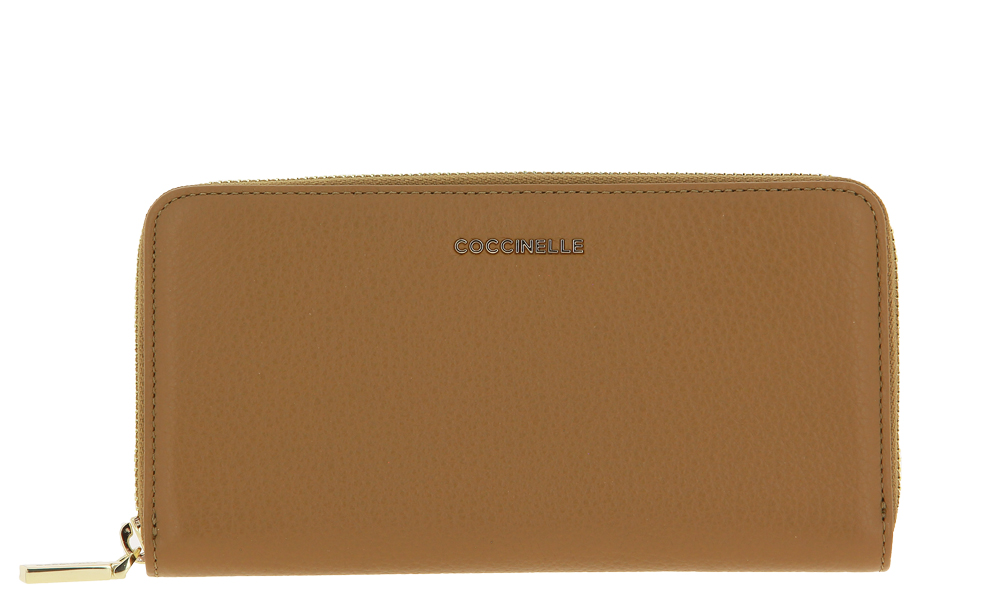 Coccinelle Portemonnaie WALL GRAIN LEA NOCCIOLA METALLIC SOFT