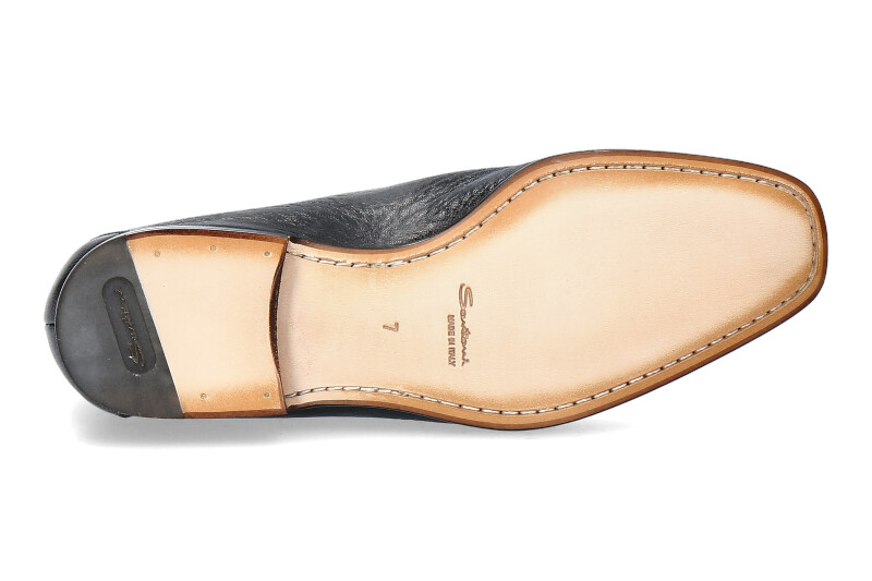 Santoni Slipper MCAG LEATHER BLACK (46)