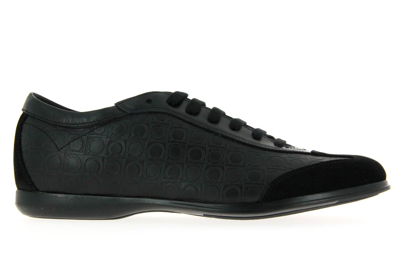 Salvatore Ferragamo Sneaker - FALKLAND NERO SUEDE CALF (39)