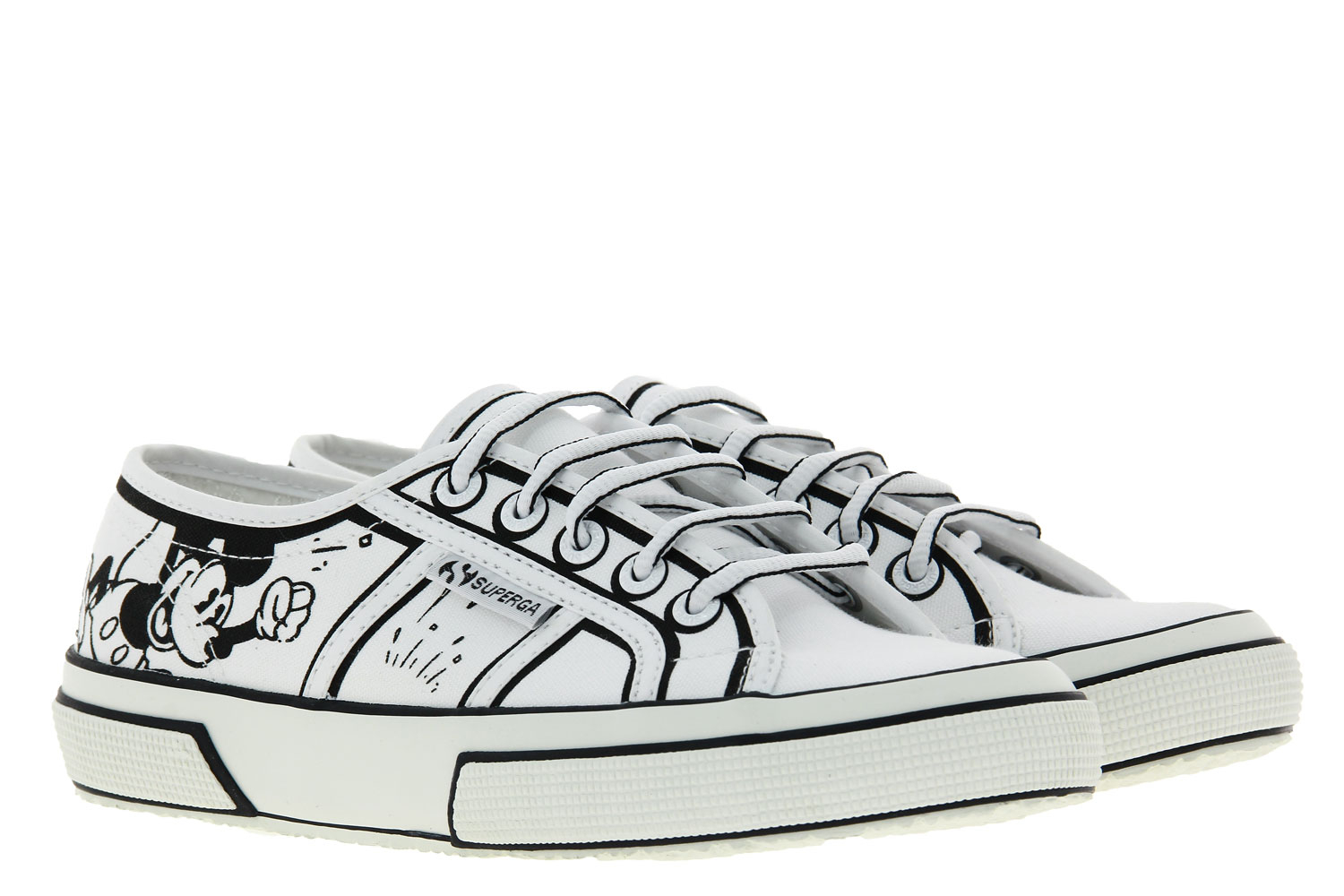 Superga x Disney Sneaker CARTOON COMICSCOTU WHITE BLACK (36)