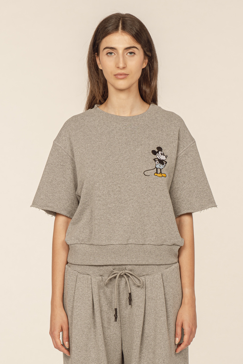 Front Street 8 Damen-Kurzarm- Sweatshirt FS MOUSE- grau 