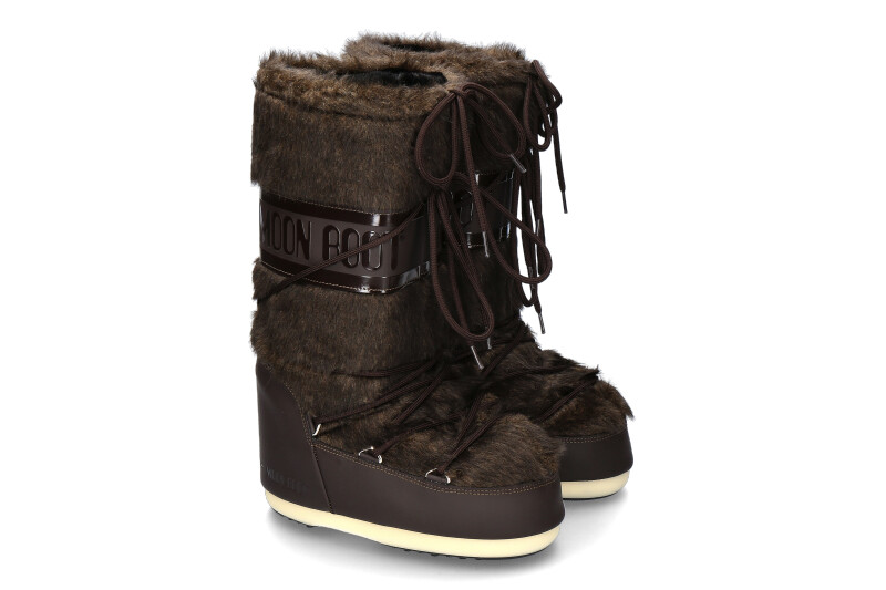 Moon Boot ICON FAUX FUR BROWN