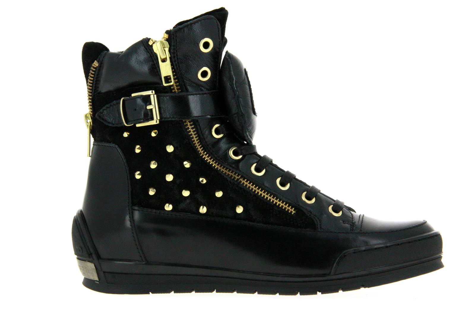 Candice Cooper Sneaker MANU CAMOSCIO NERO NAPPA NERO (36)