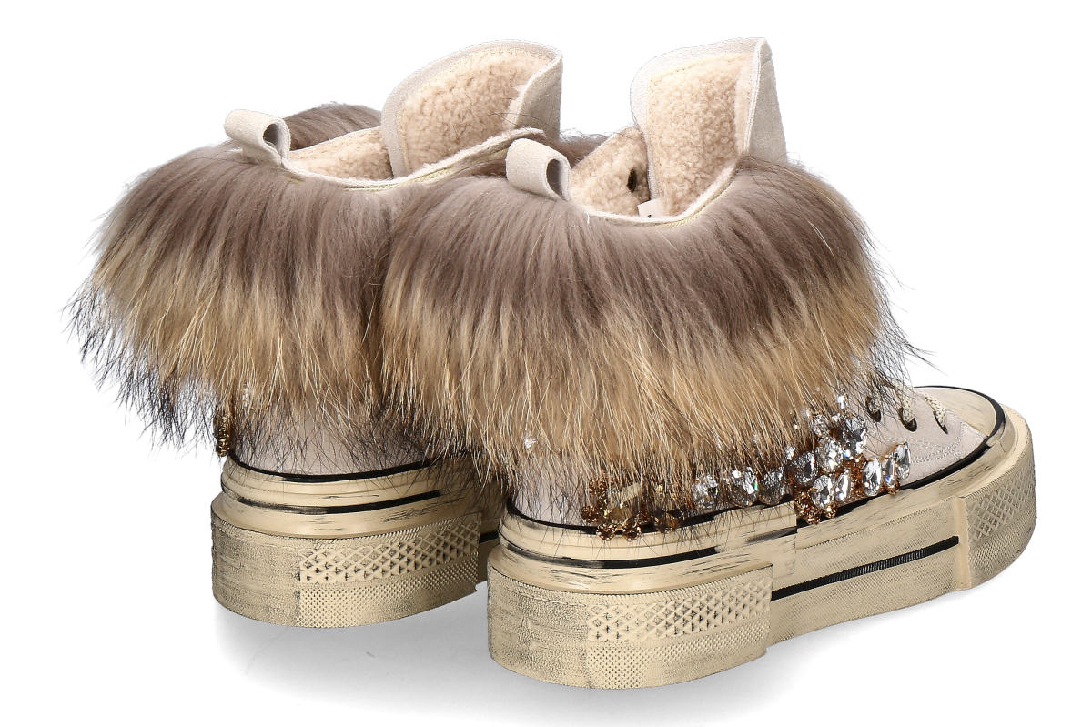 Nan-Ku Couture High-Top Sneaker gefüttert EFD04C - beige_236400065_2 Nan-Ku Couture High-Top Sneaker gefüttert EFD04C - beige_236400065_2
