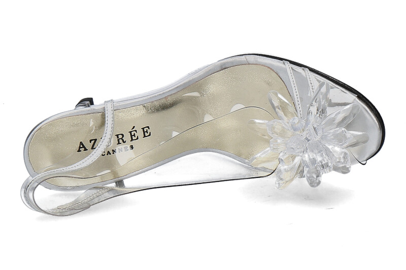 Azuree Cannes Sandale MACADA METAL ARGENT MOTIF CRISTAL (39½) Azuree Cannes Sandale MACADA METAL ARGENT MOTIF CRISTAL (39½)