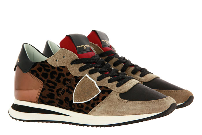 Philippe Model Sneaker TROPEZ LEO FLOCK BEIGE BRONZO (41)