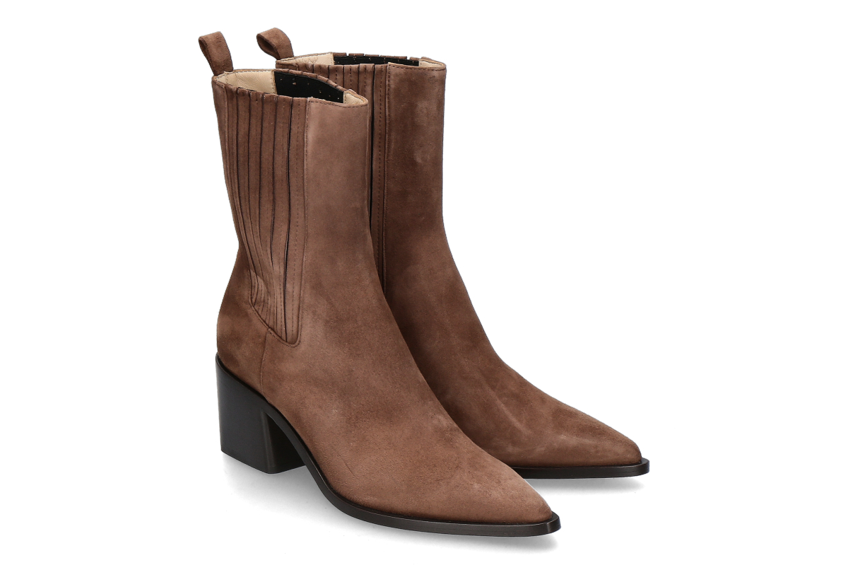 Pomme d'Or Chelsea Boot JULIETTE REVERSE- espresso/ braun