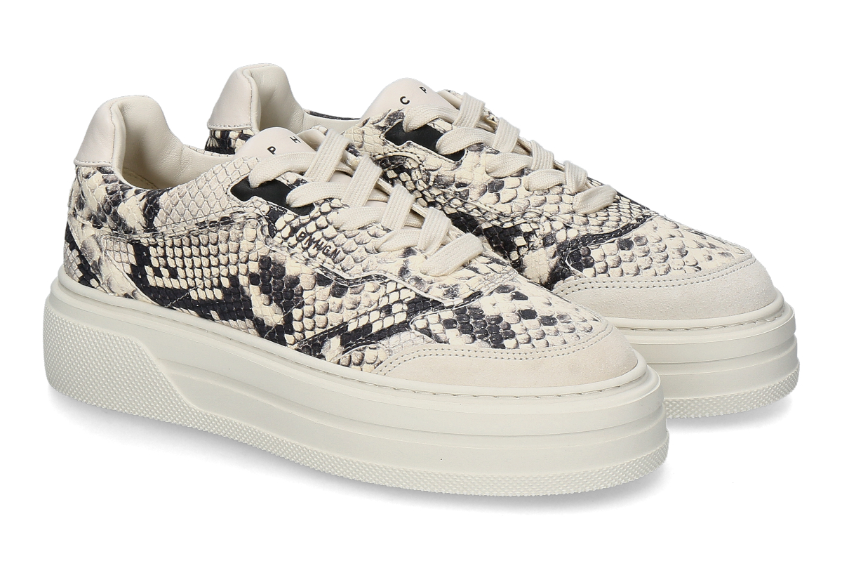 Copenhagen Studios Damen- Sneaker CPH191 LEATHER MIX- snake cream