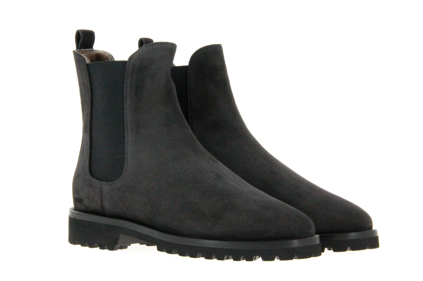 Unützer Chelsea Boots gefüttert VELOUR ASPHALTO (40)