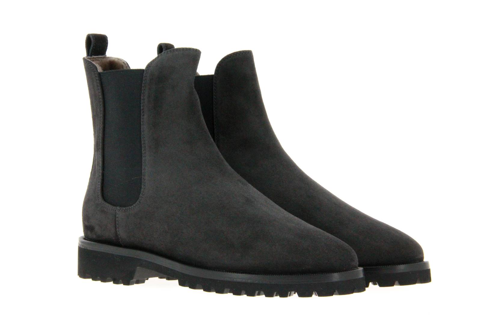 Unützer Chelsea Boots gefüttert VELOUR ASPHALTO (39)