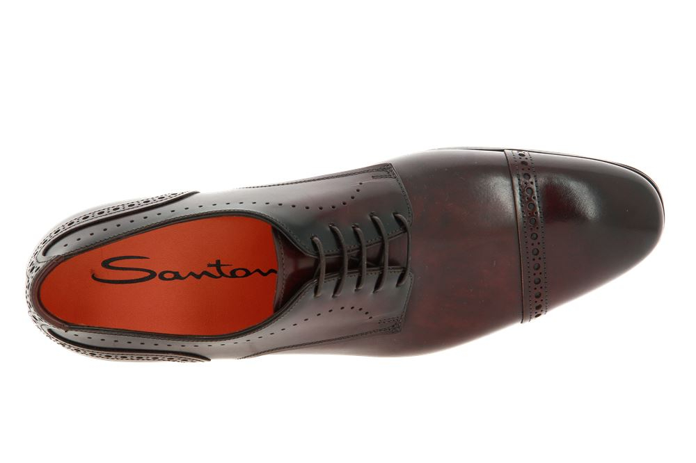 Santoni Schnürer LEATHER BROWN (42)