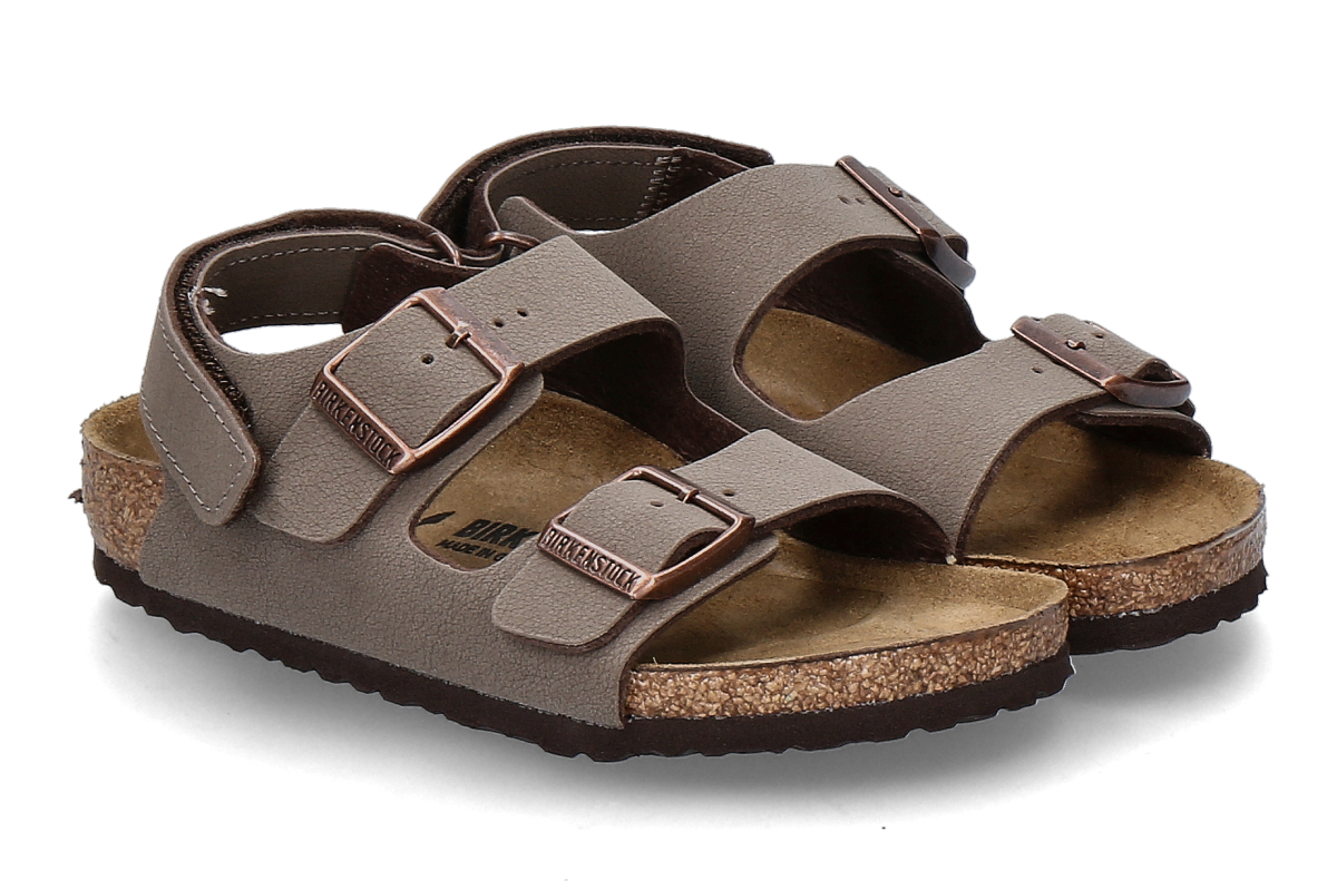 Birkenstock Kinder- Sandale MILANO BIRKO-FLOR SCHMAL- mocca/ braun