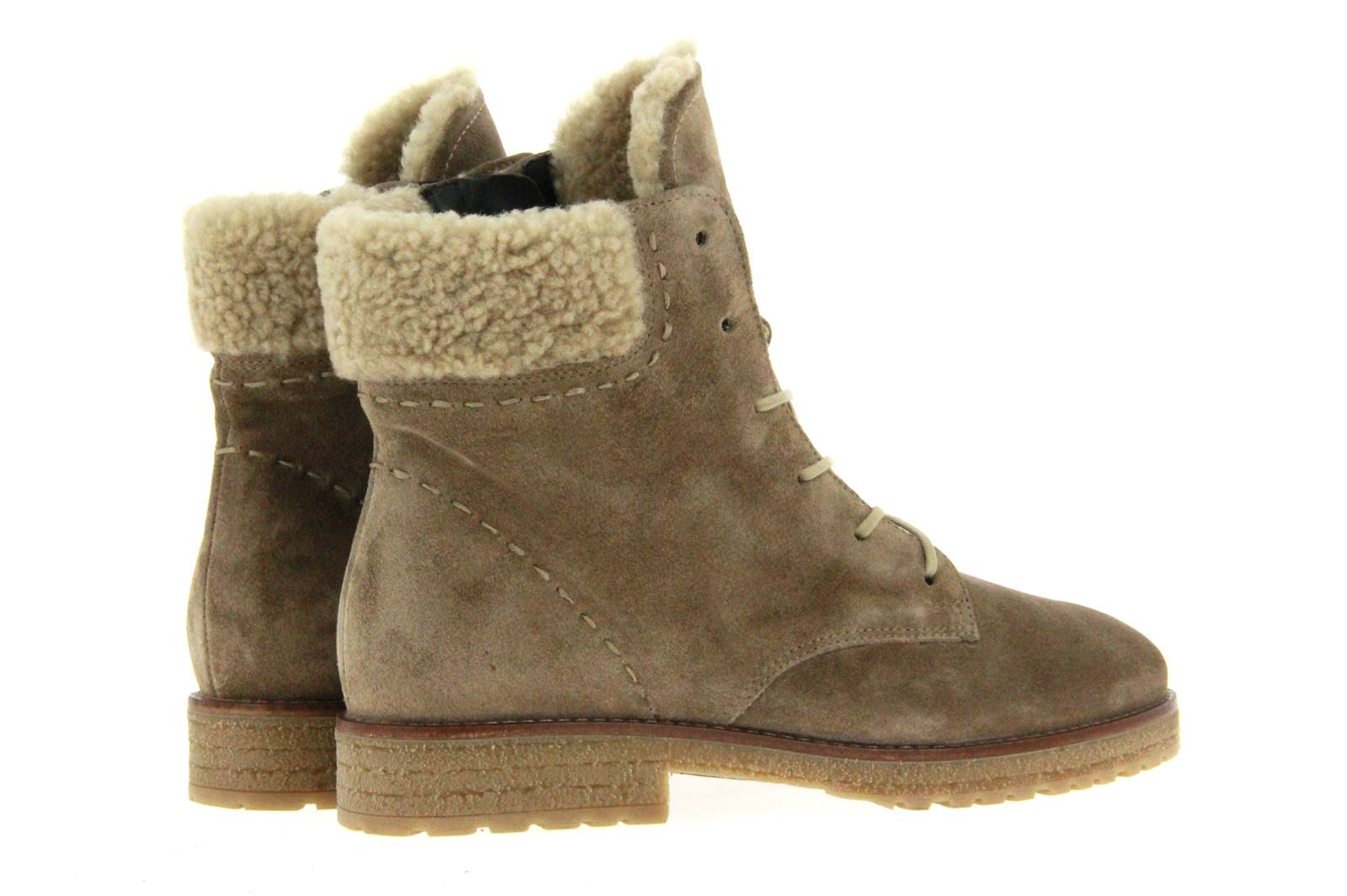 Paul Green Stiefelette gefüttert R. SUEDE D-FACE ANTELOPE SABBIA (37 )