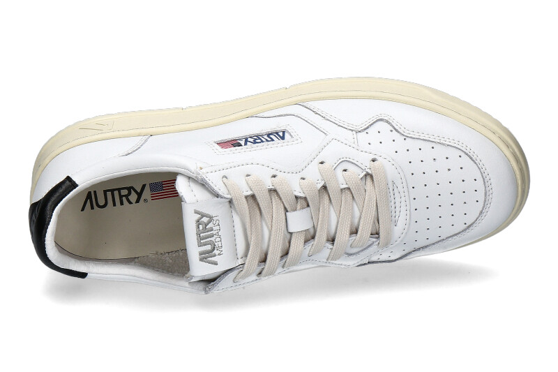 Autry Sneaker LOW MAN LEATHER WHITE/BLACK (43)