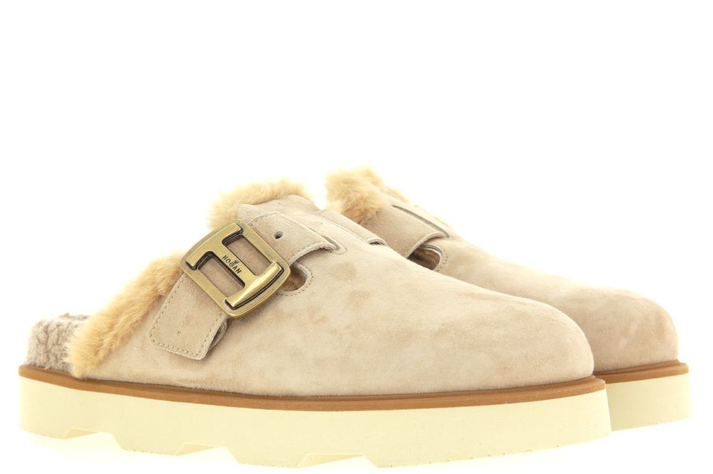 Hogan Pantolette gefüttert SABOT PELO BEIGE 