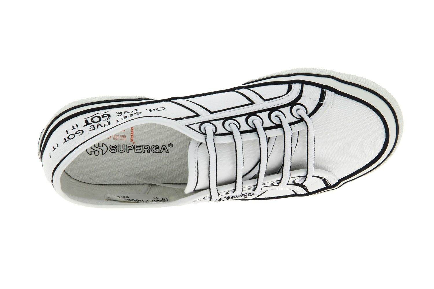 Superga x Disney Sneaker CARTOON COMICSCOTU WHITE BLACK (40)