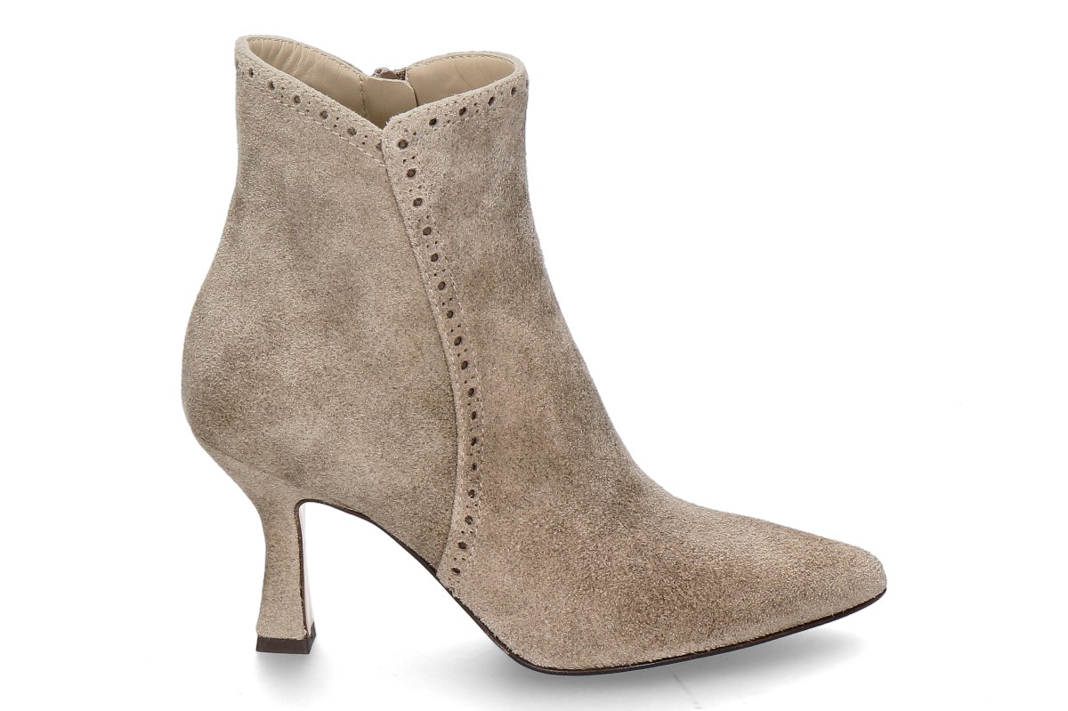 dirndl + bua Stiefelette ANTIKBOCK VELOURS- taupe/ beige