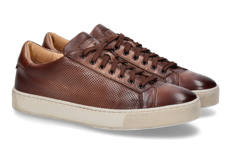 Santoni Sneaker LEATHER ANTIK BROWN (41½)