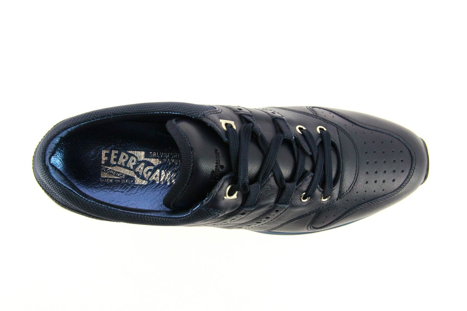 Salvaore Ferrgamo Sneaker PLINY CALF BLU (36)