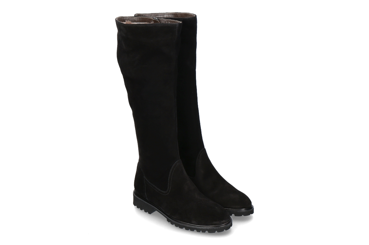 Brunate Stiefel gefüttert TANK SOFTY CAMOSCIO- nero/ schwarz