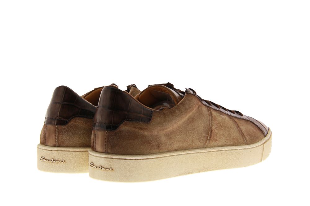 Santoni Sneaker CAMOSCIO TAUPE NAPPA MORO (42)