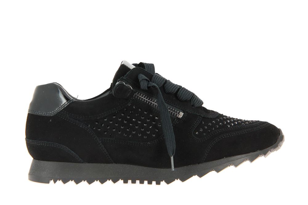 Hassia Sneaker BARCELONA H-WEITE SAMTZIEGE BLACK (38)