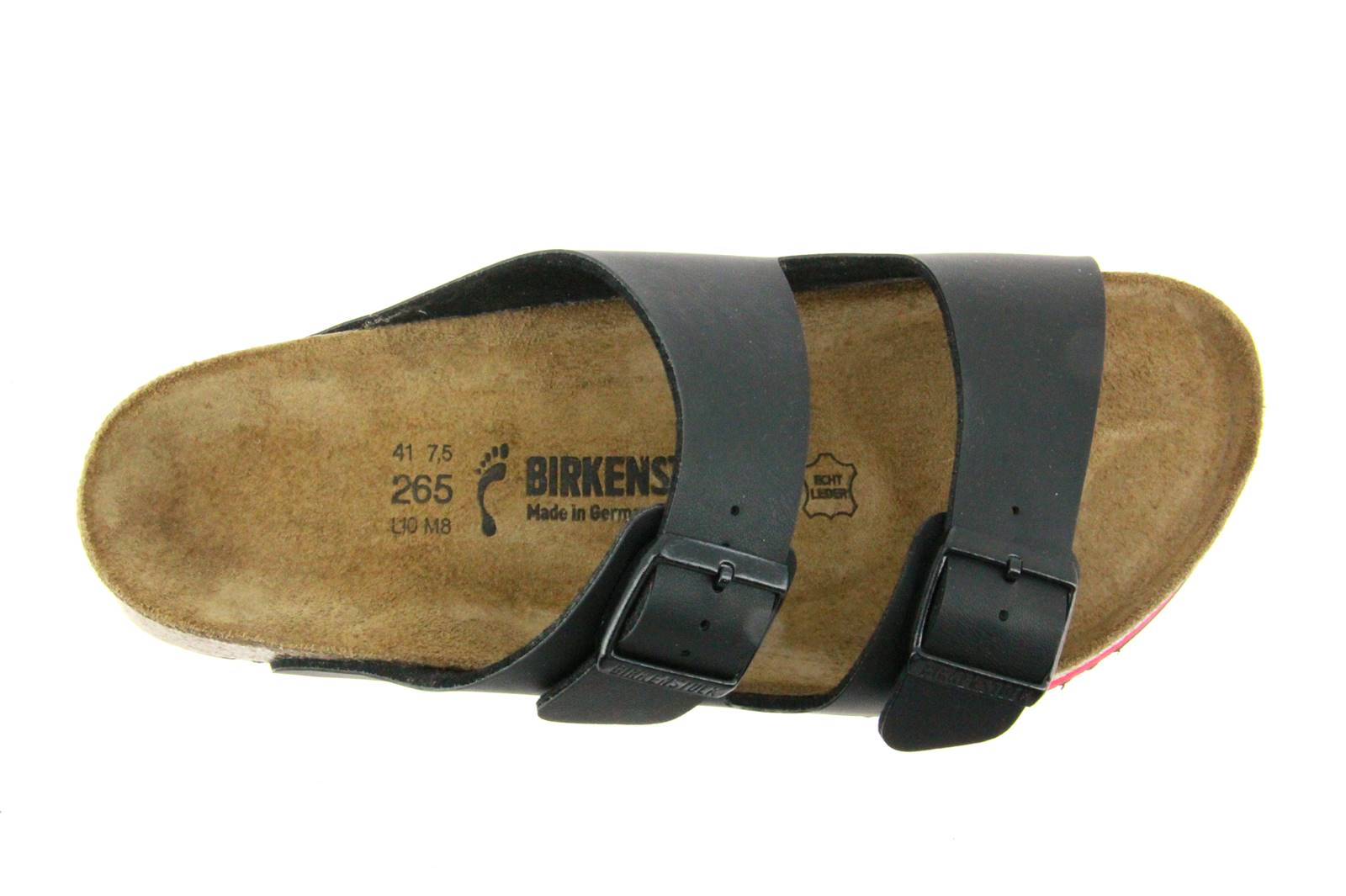 Birkenstock Pantolette ARIZONA SCHMAL BIRKO FLOR BLACK (42)