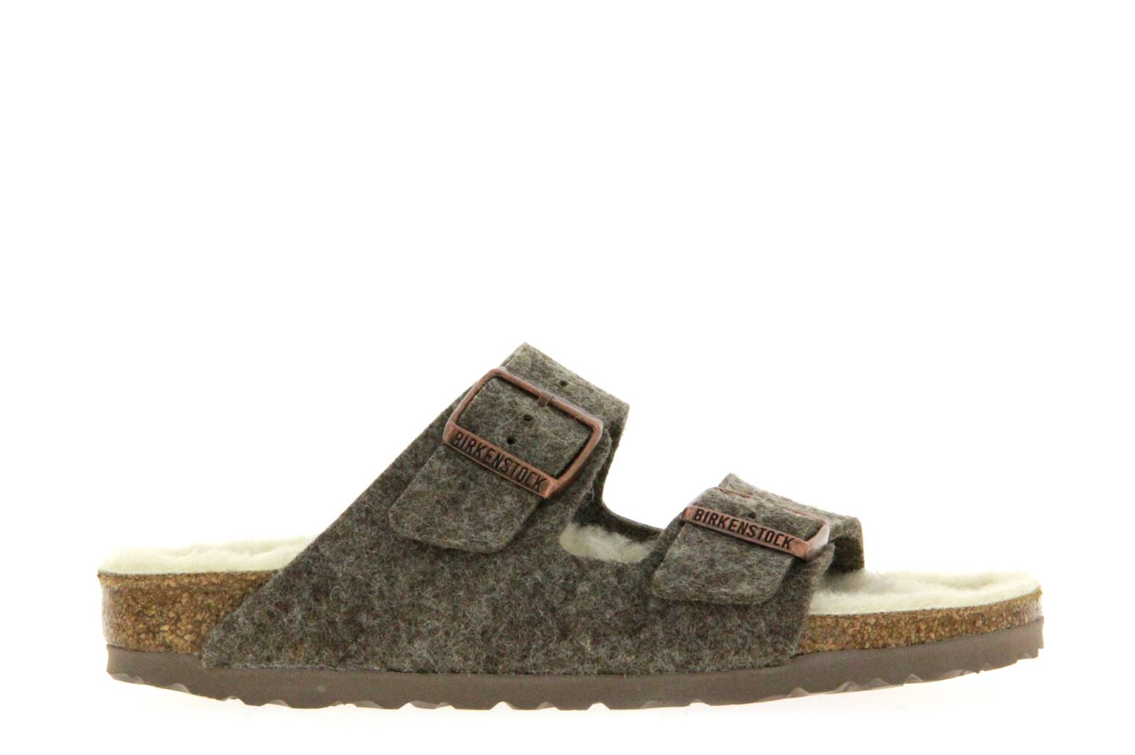 Birkenstock Pantolette gefüttert ARIZONA CACAO LAMB BEIGE (40)