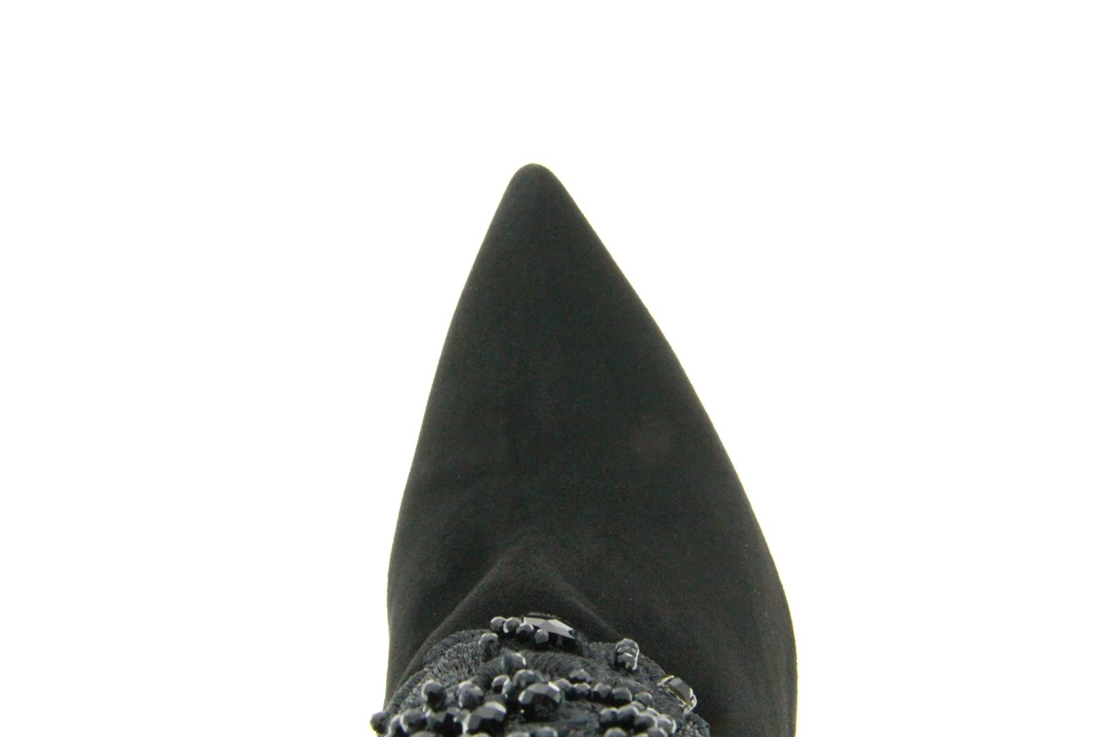 Stuart Weitzman Stiefelette RACYLACE BLACK SUEDE (38½)