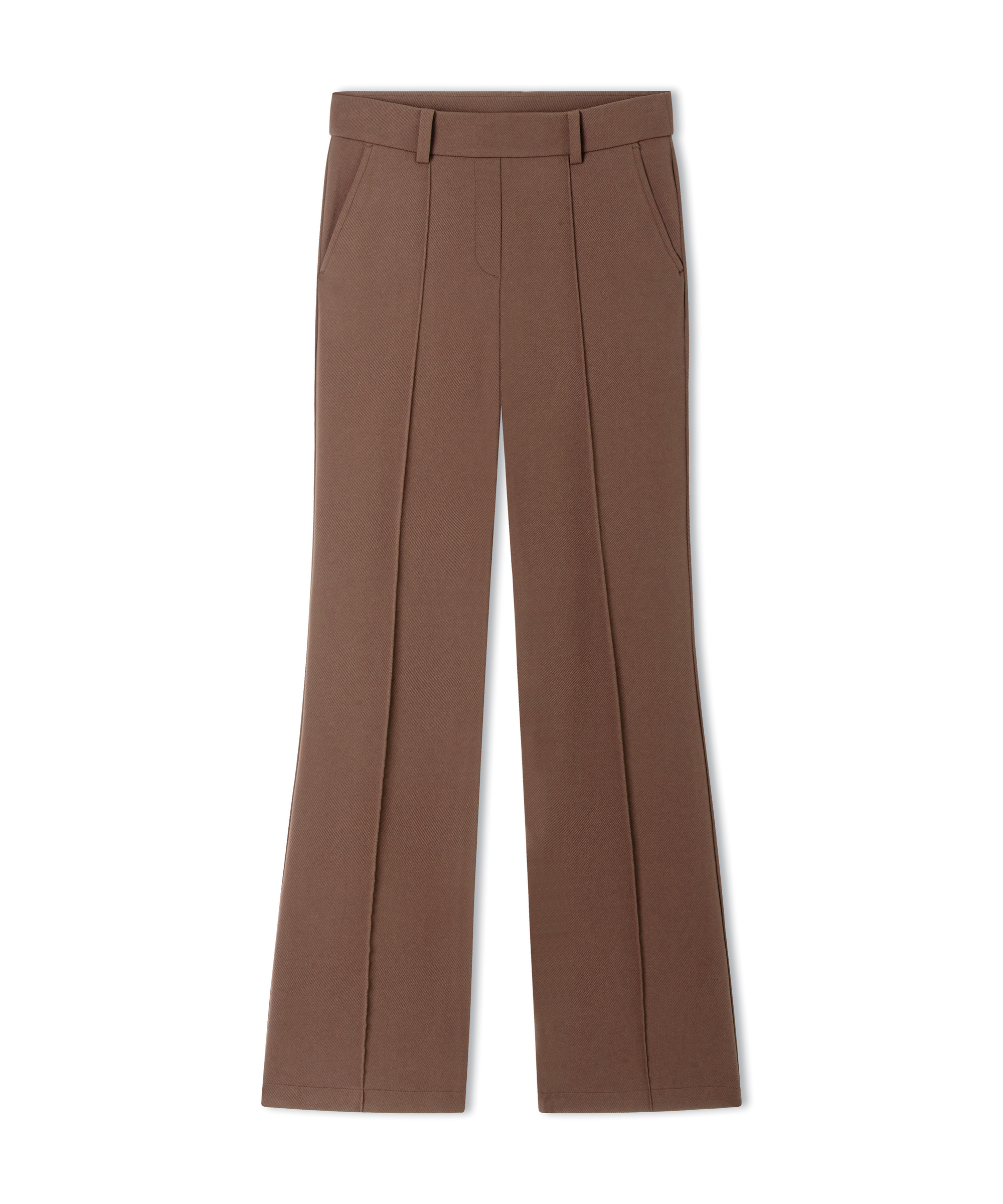 Cambio Stoffhose Flared Fit FRANCOISE- black coffee bean