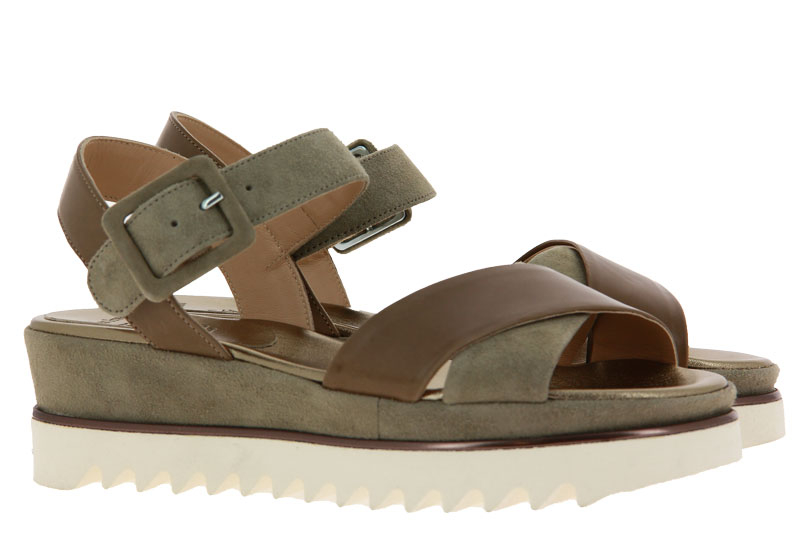 Luca Grossi Sandale CAMOSCIO KAKI (38)