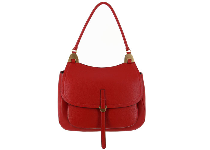 Coccinelle Handtasche FAUVE BORSA VITELLO RED