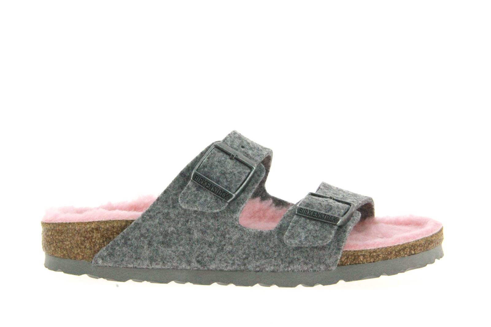 Birkenstock Pantolette gefüttert ARIZONA GREY ROSE (42)