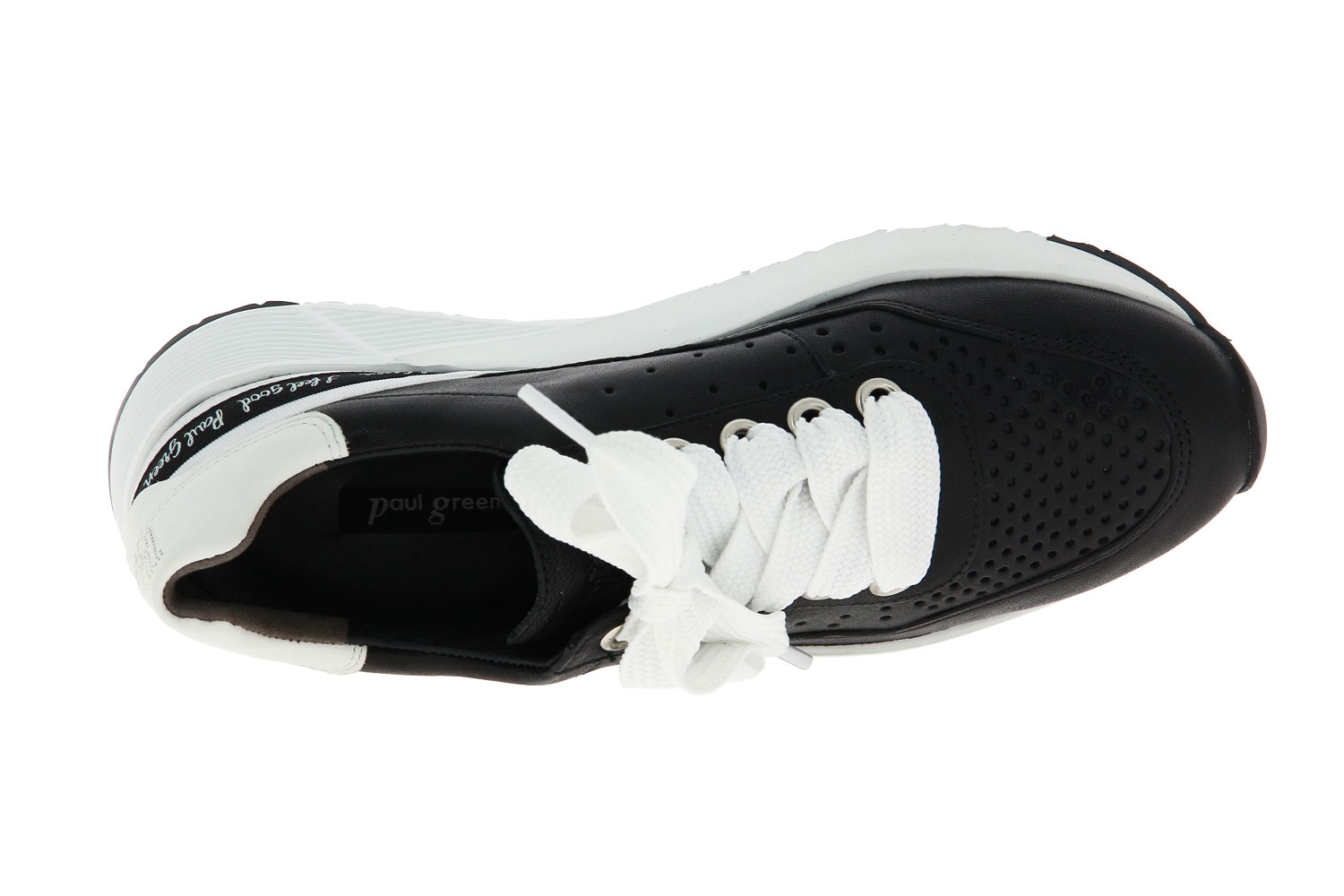 Paul Green Sneaker KID CALF BLACK WHITE (38)