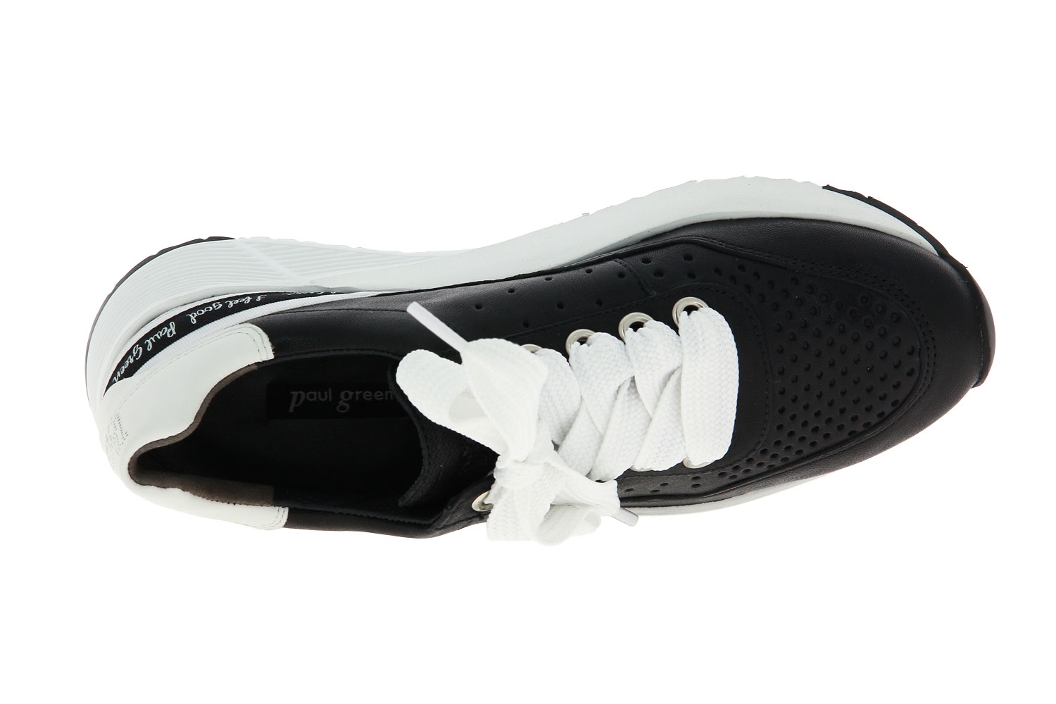 Paul Green Sneaker KID CALF BLACK WHITE (38½)