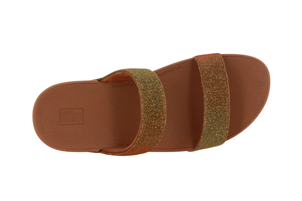Fitflop Pantolette LOTTIE GLITZY SLIDE ARTISAN GOLD (40)