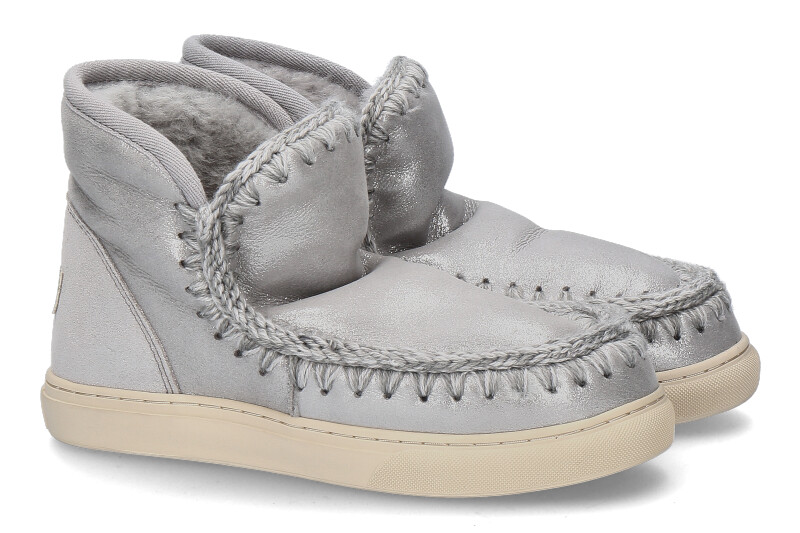 mou Boots ESKIMO SNEAKER MICROGLITTER SILVER (40)