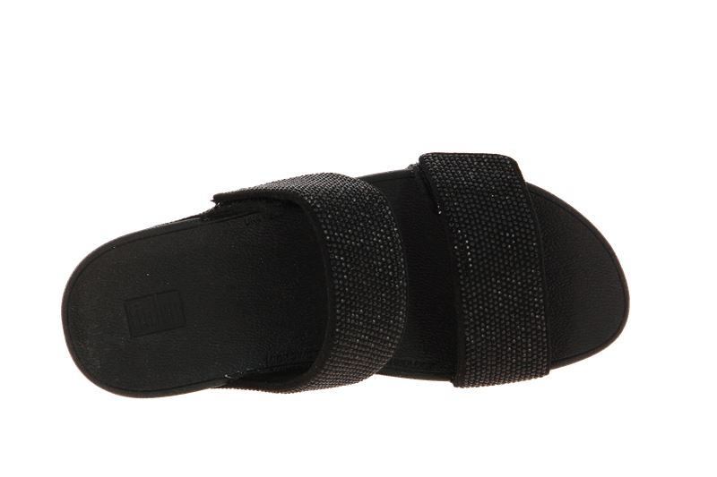 Fitflop Pantolette MINA CRYSTAL SLIDES BLACK (42)